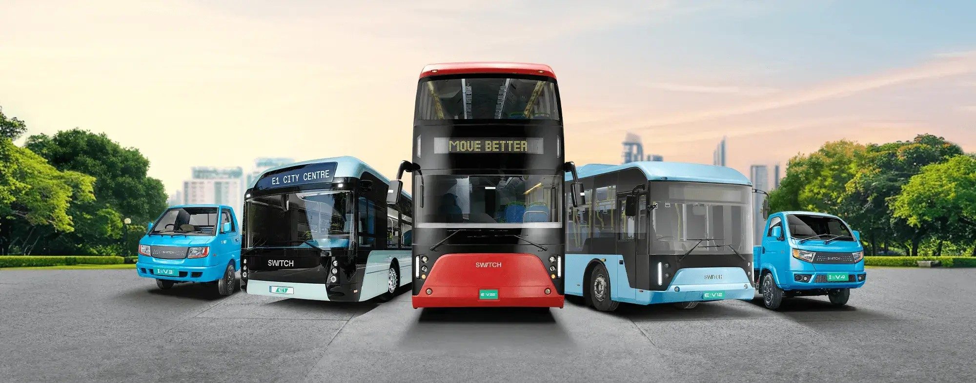SWITCH electric buses and light commercial vehicles